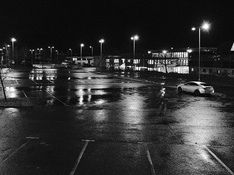 Car park gritting service in Surrey business park
